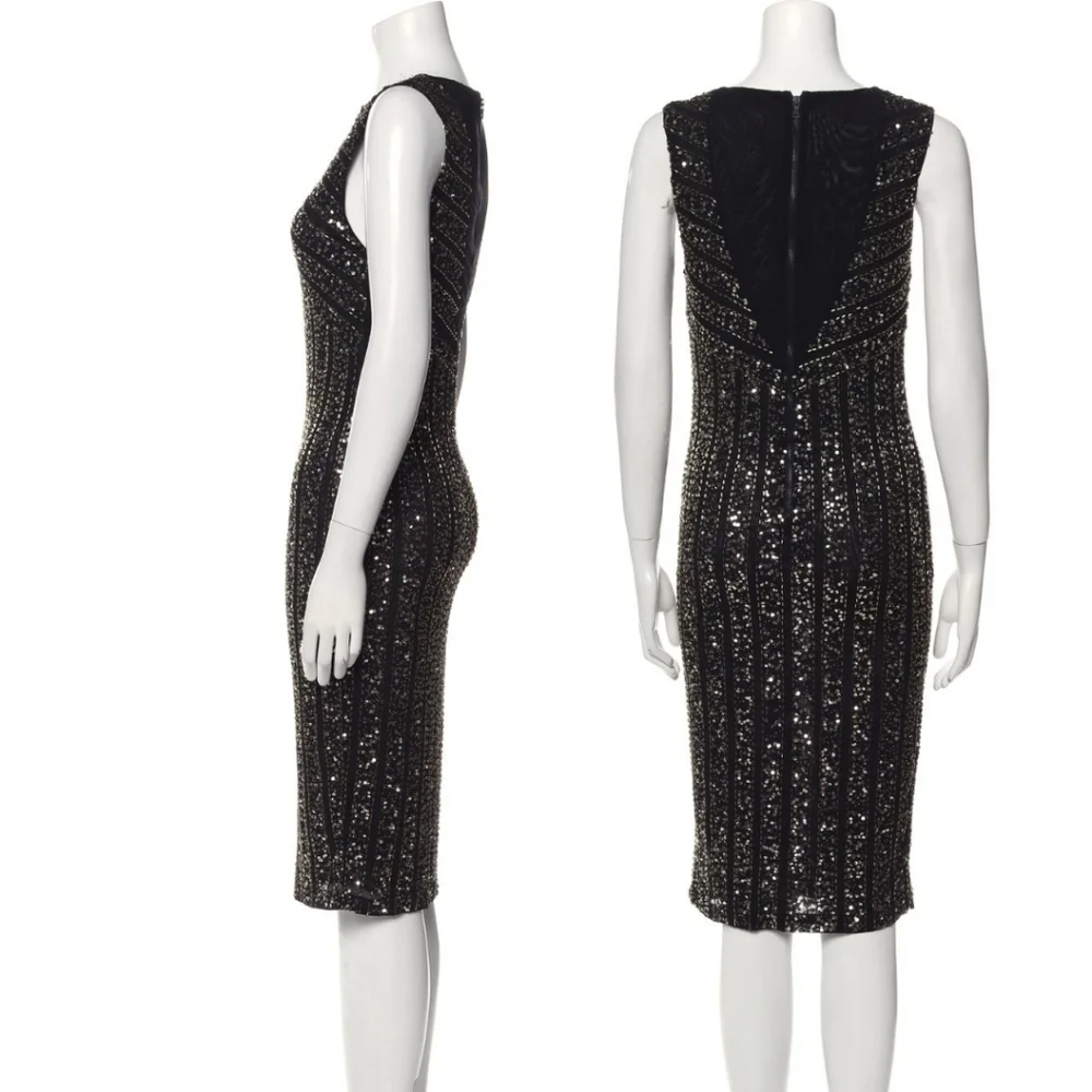 NWT Alice + Olivia Embelished Dress Size 4 Retail $595 - Picture 2 of 11